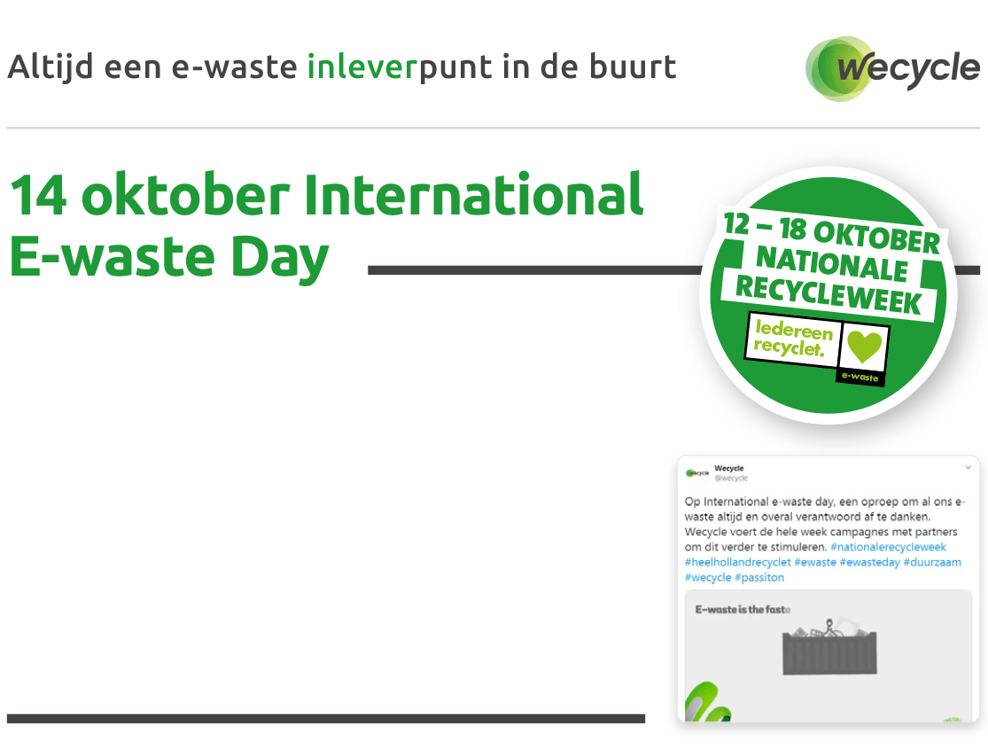 14 oktober internatinal E-waste day